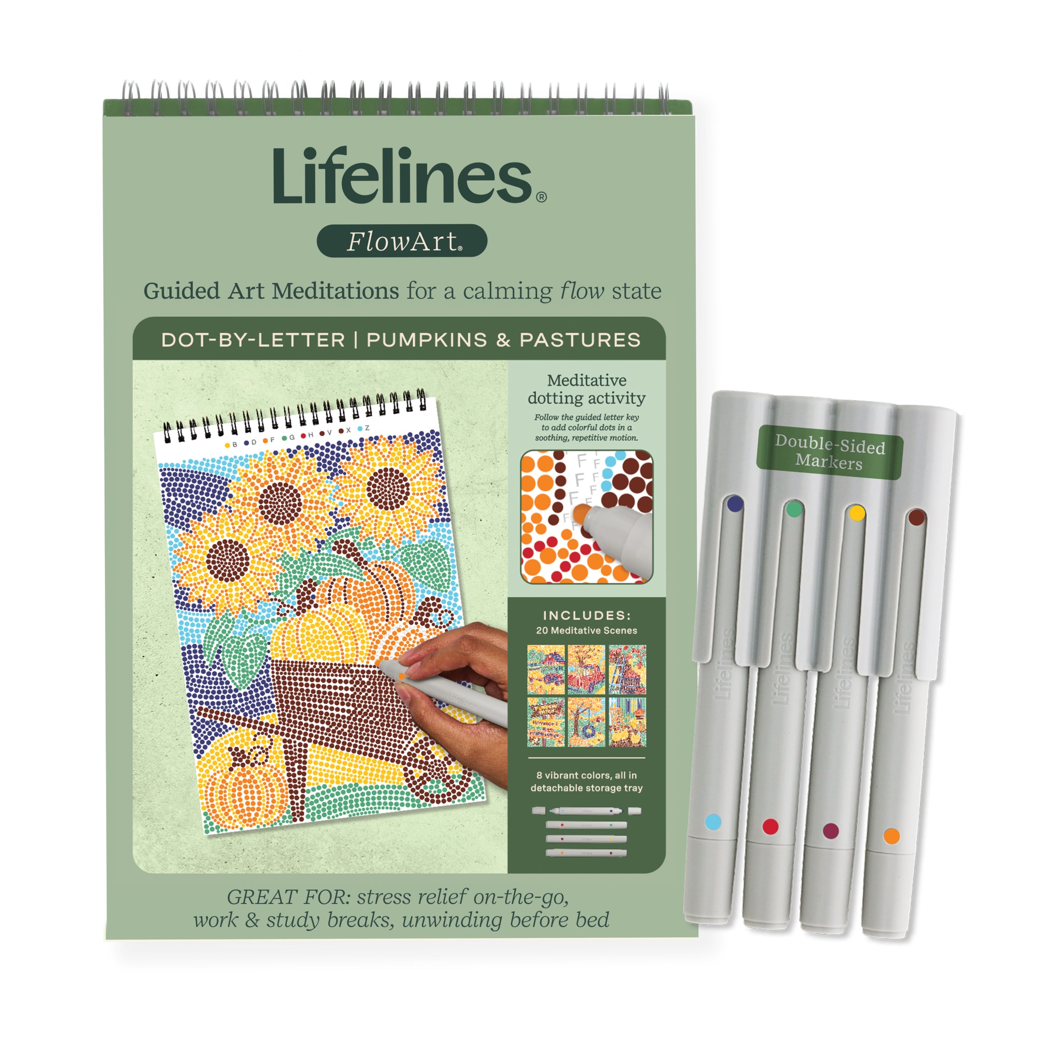 Lifelines FlowArt - Dot-By-Letter, Pumpkins and Pastures