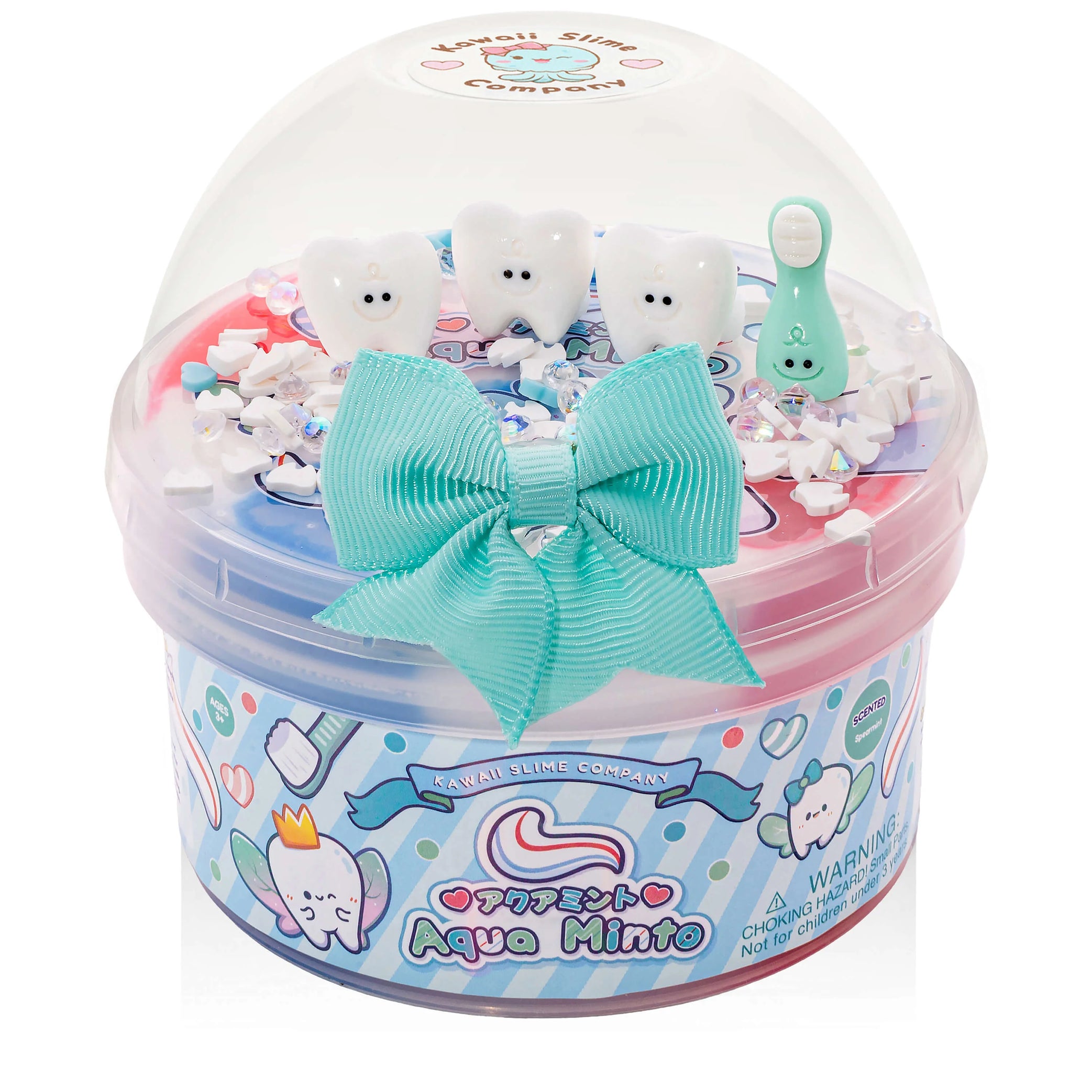 Aqua Minto Glossy Clear Slime