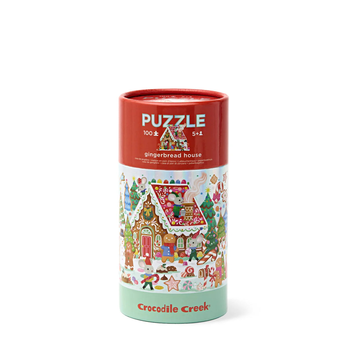 Holo Tube Puzzle - Gingerbread House 100 pc