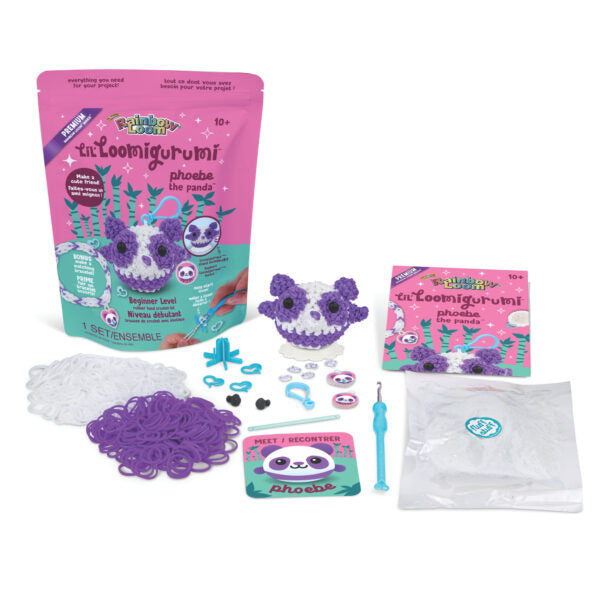 Lil Loomigurumi Kit - Purple Panda