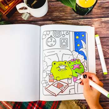 Cozy Love Glow-in-the-Dark Coloring