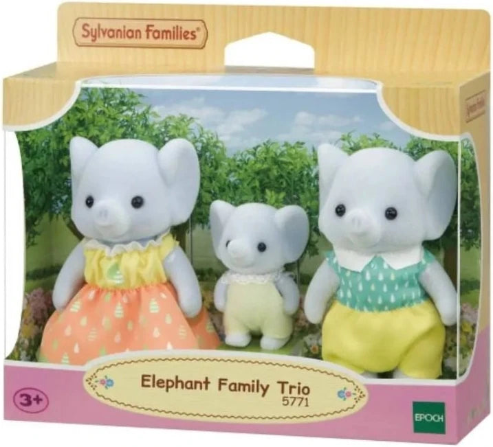 Calico Critters Elephant Family Trio
