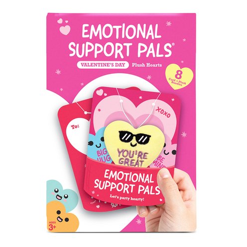 Emotional Support Valentine's Day Cards  - Hearts