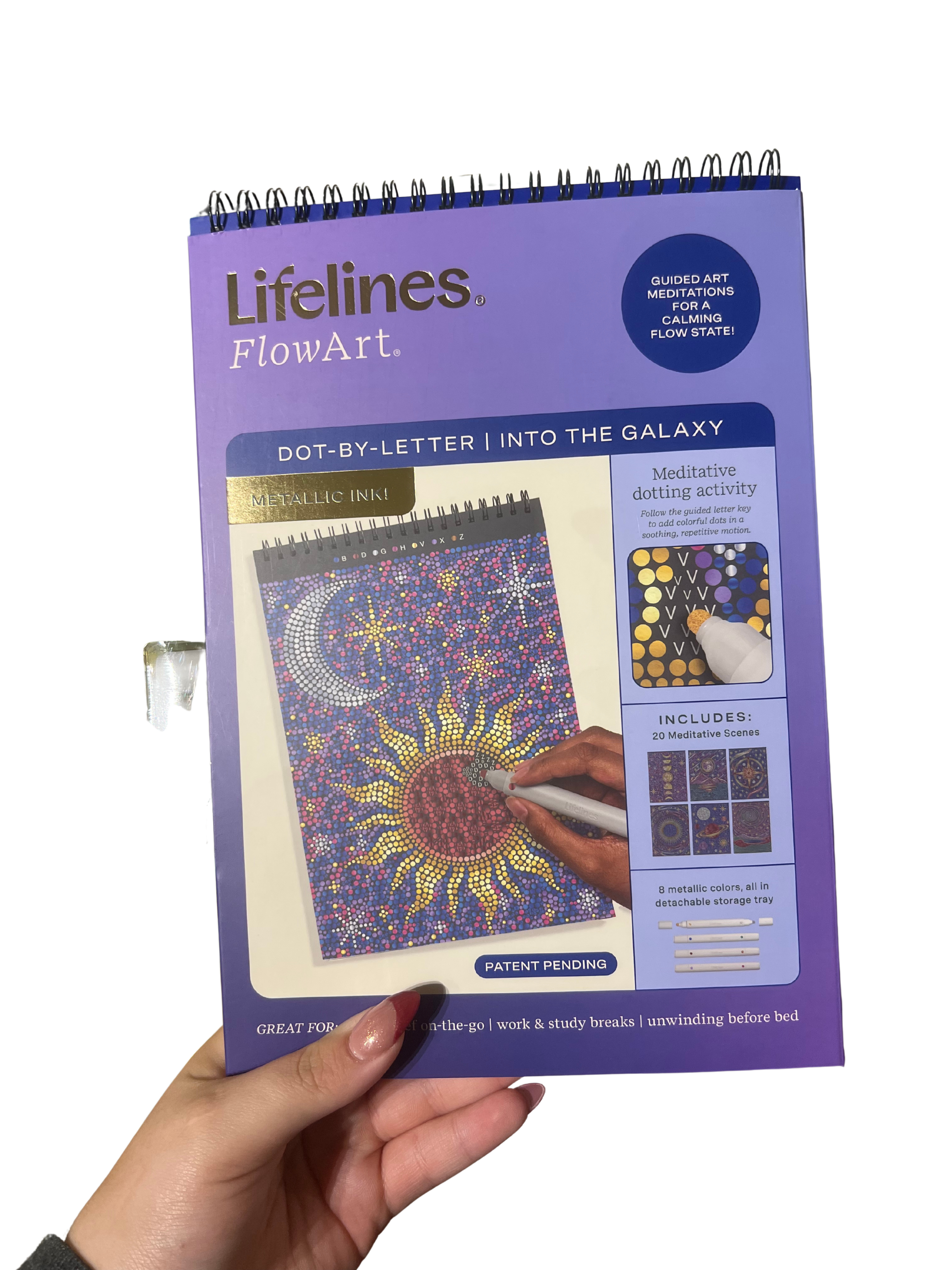 Lifelines Metallic Flowart-Dot By Letter - Into the Galaxy