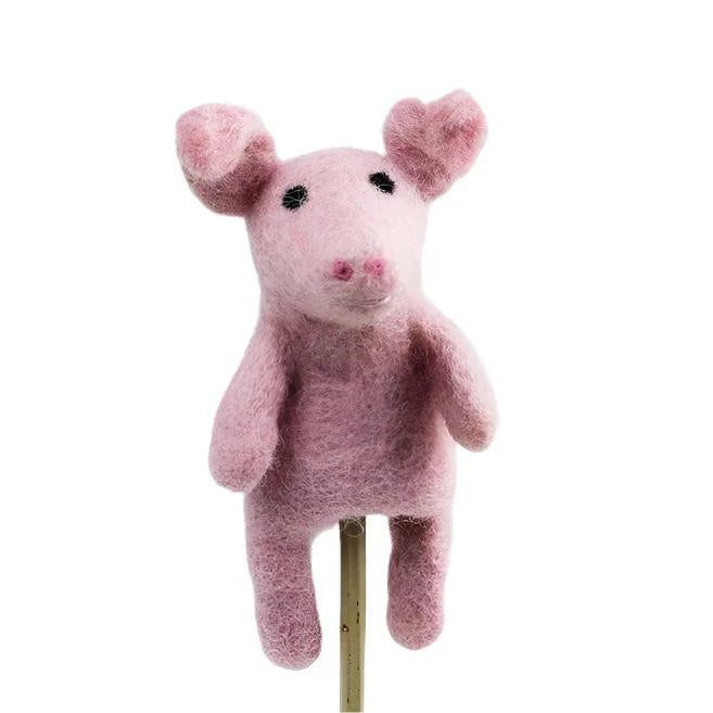 Pig Felt Finger Puppet