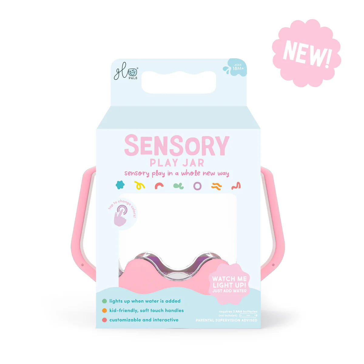 Sensory Jar - Bubble Gum Pink