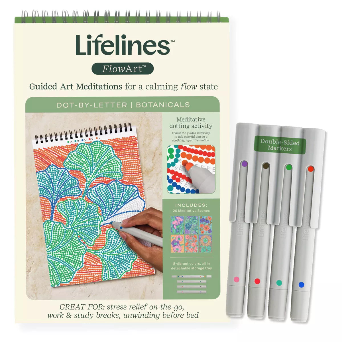 Lifelines FlowArt - Dot-By-Letter, Botanicals