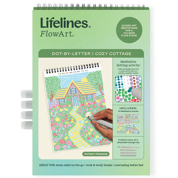 Lifelines Flowart-Dot By Letter - Cozy Cottage