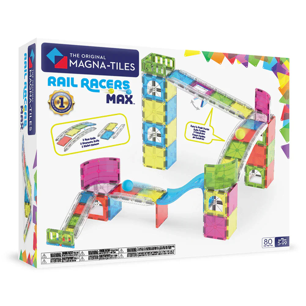 Magnatiles Rail Racers Max 80pc Set