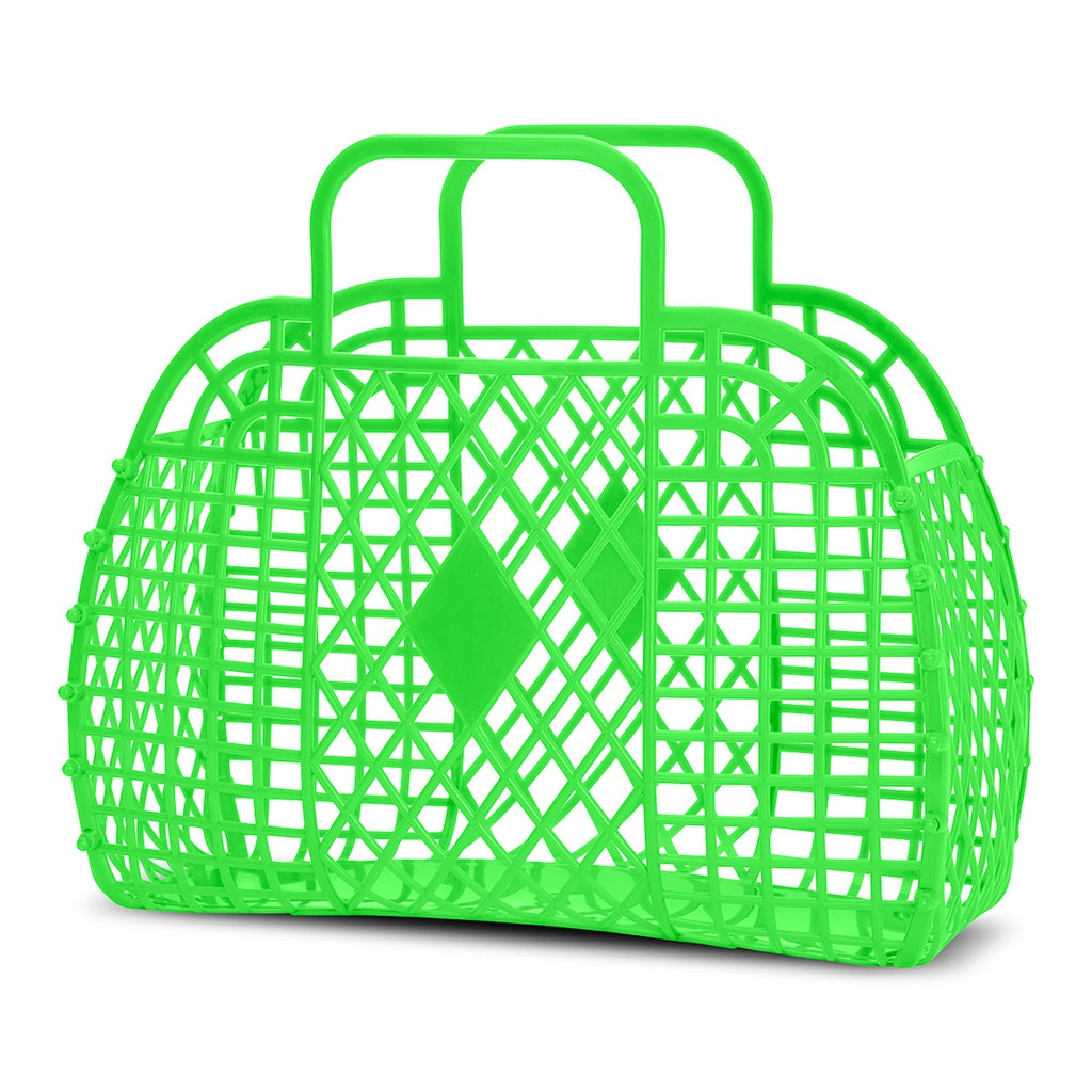 Small Neon Green Jelly Bag