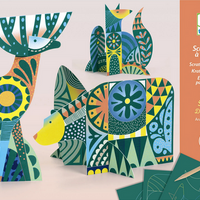 Animal Folk Scratch Card Sculptures