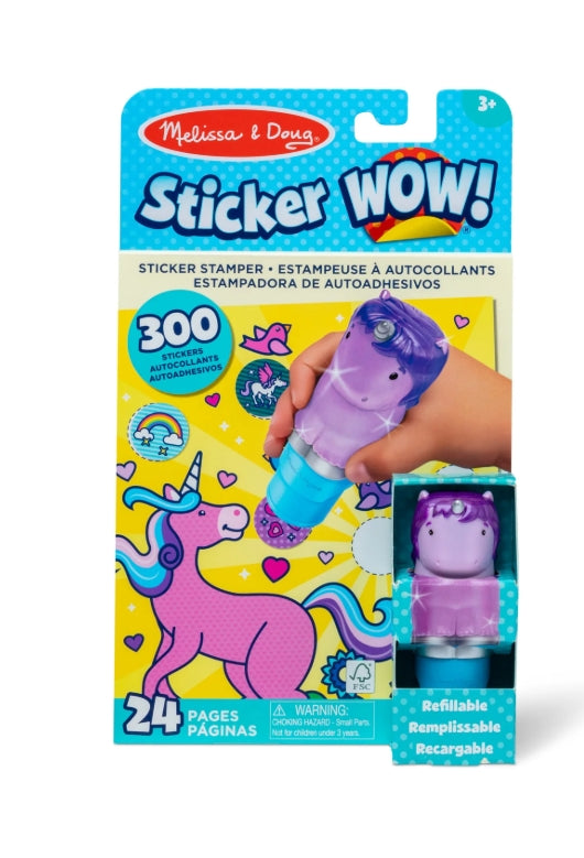 Sticker Wow - Purple Unicorn