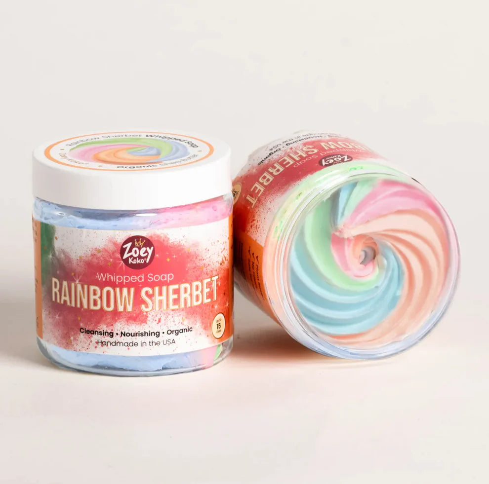 Rainbow Sherbet Whipped Soap