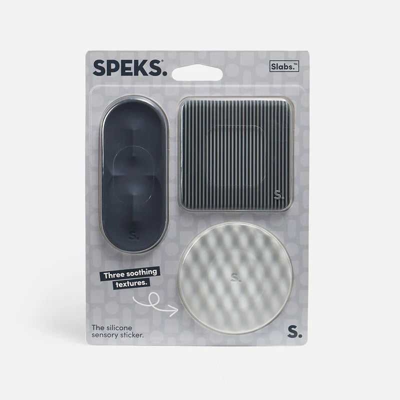 Slabs Silicone Sensory Sticker - Grey