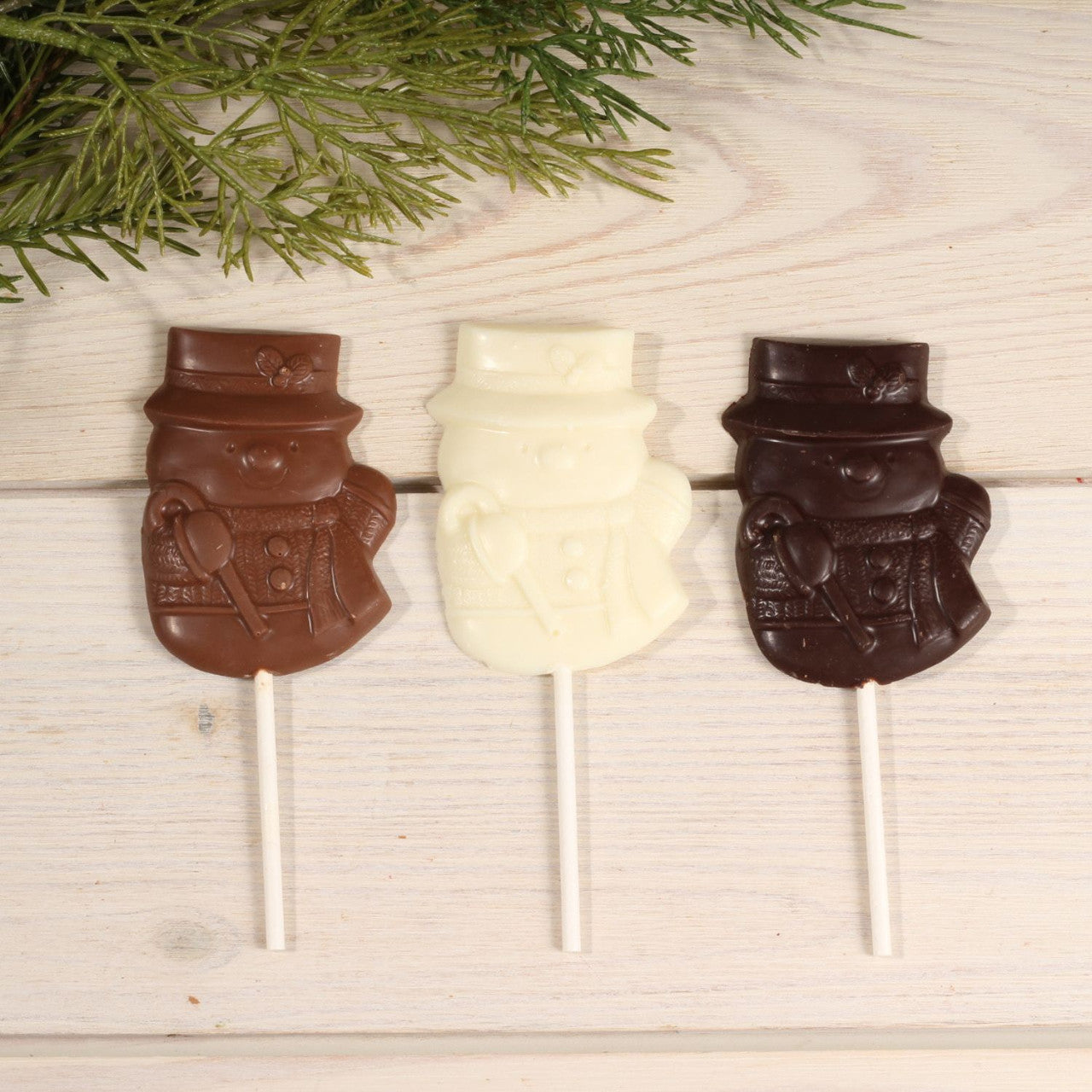 Milk Chocolate Snow Man Pop