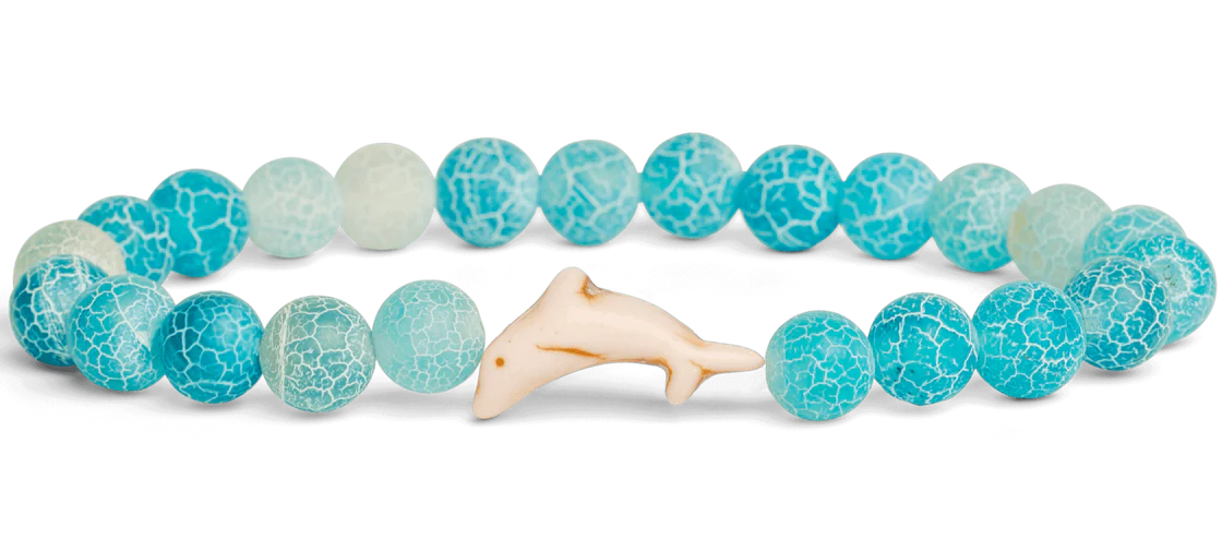The Odyssey Bracelet - Dolphin, Aqua Blue