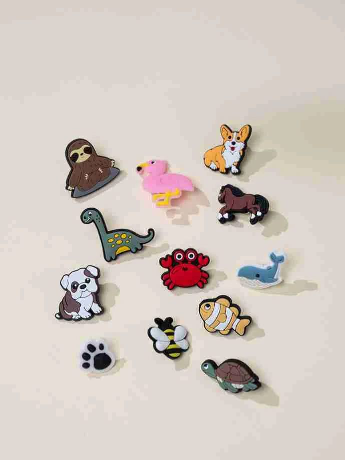 Set of 13 Charm Pins - Animal