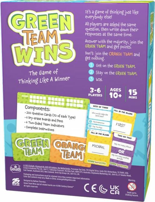 Green Team Wins