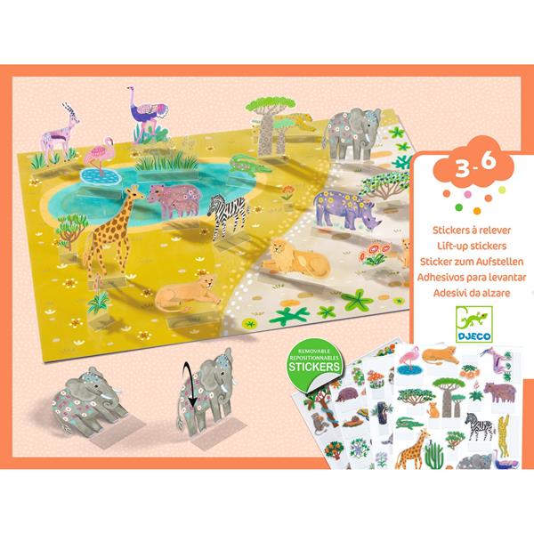 Lift Up Stickers - Animals