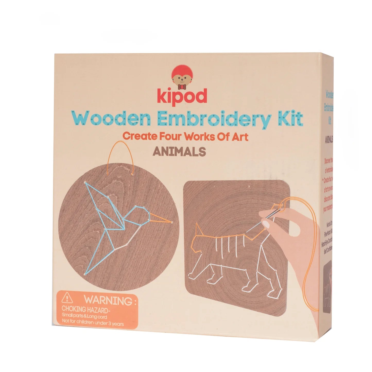 Wood Embroidery Kit - Animals
