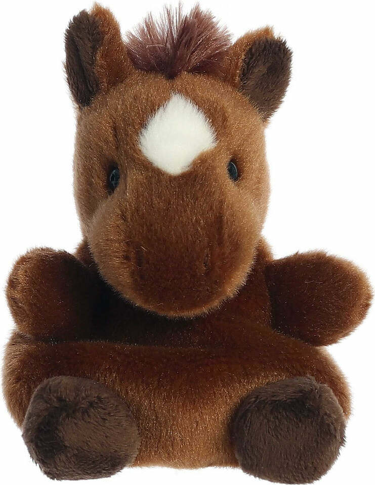 Aurora Palm Pals™ - 5" Truffle Brown Horse™