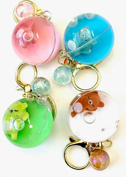 Sleeping Animal Ball Key Charm 