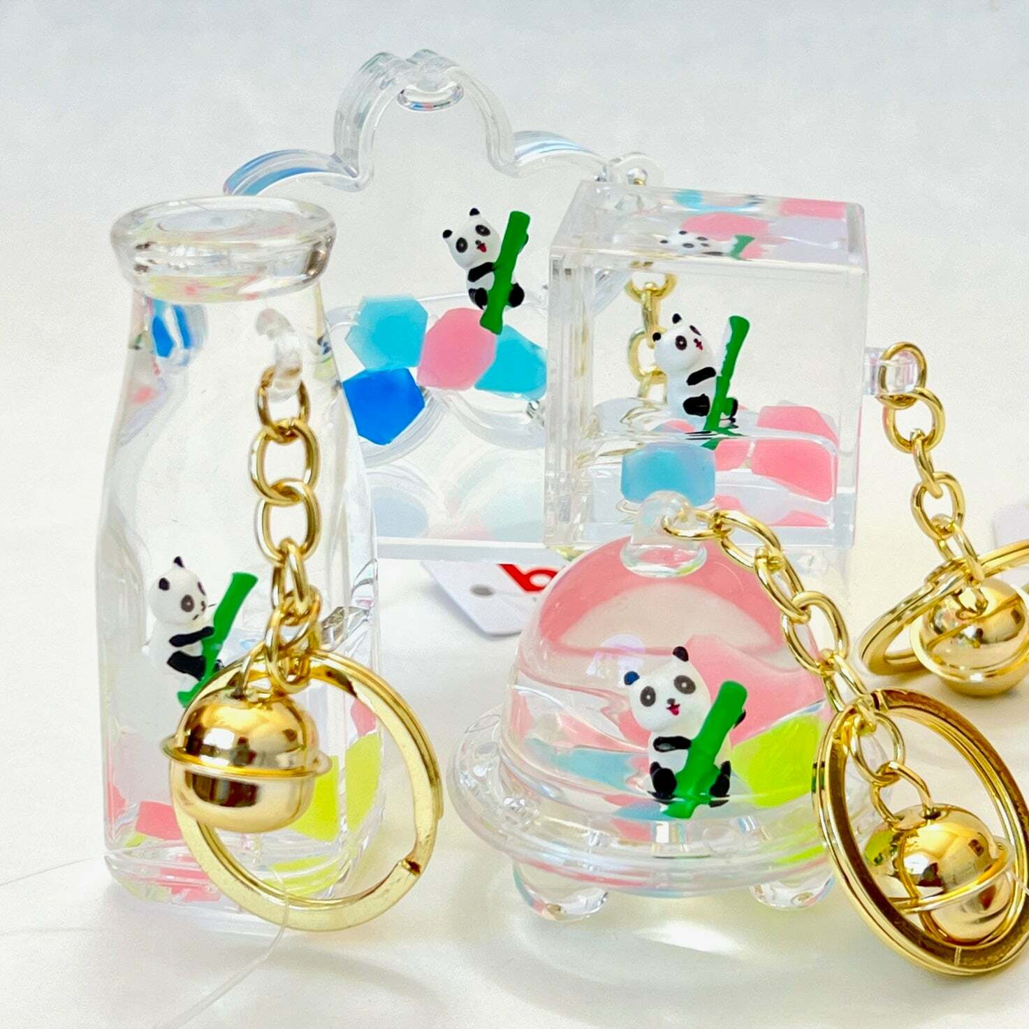 Panda Bamboo Floaty Key Charm 