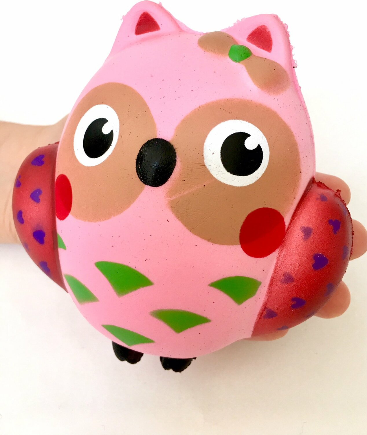 Pink Owl Squishy-5"-6