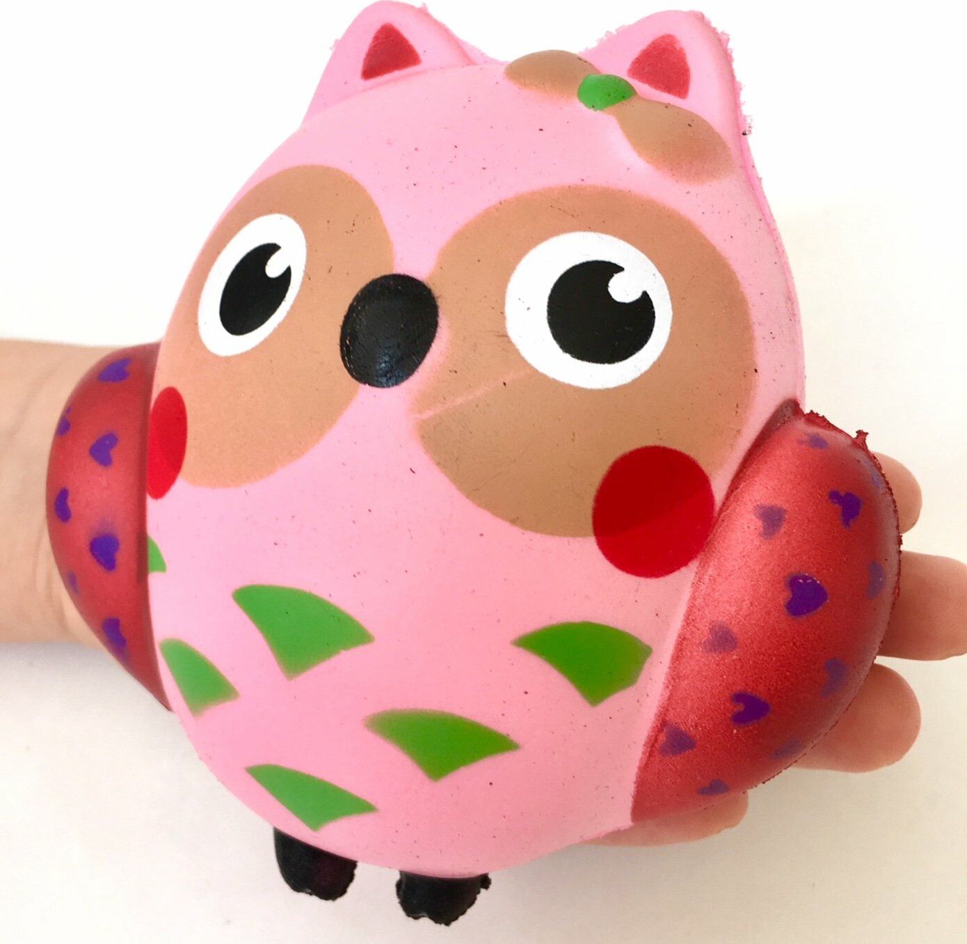 Pink Owl Squishy-5"-6