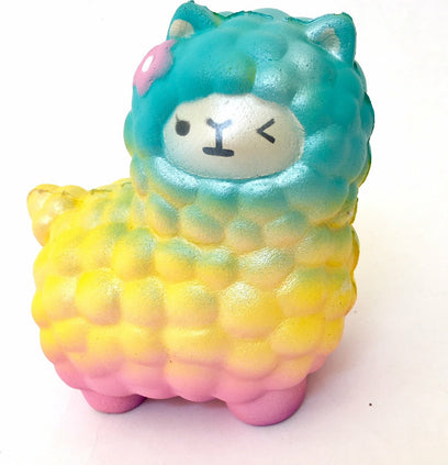 Rainbow Llama Squishy-6