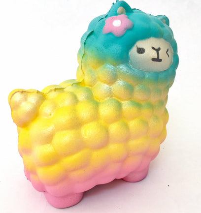 Rainbow Llama Squishy-6