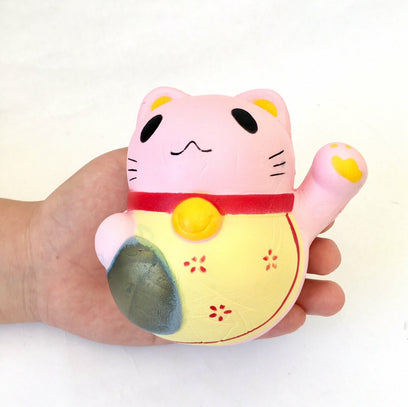 Pink Maneki Cat Squishy-6