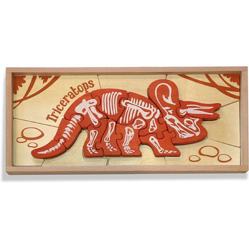 Dinosaur Skeleton Puzzle - Triceratops