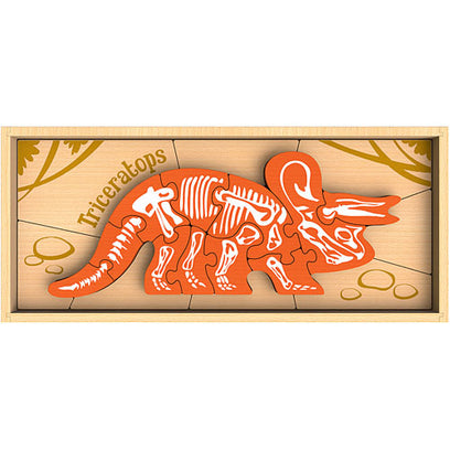 Dinosaur Skeleton Puzzle - Triceratops