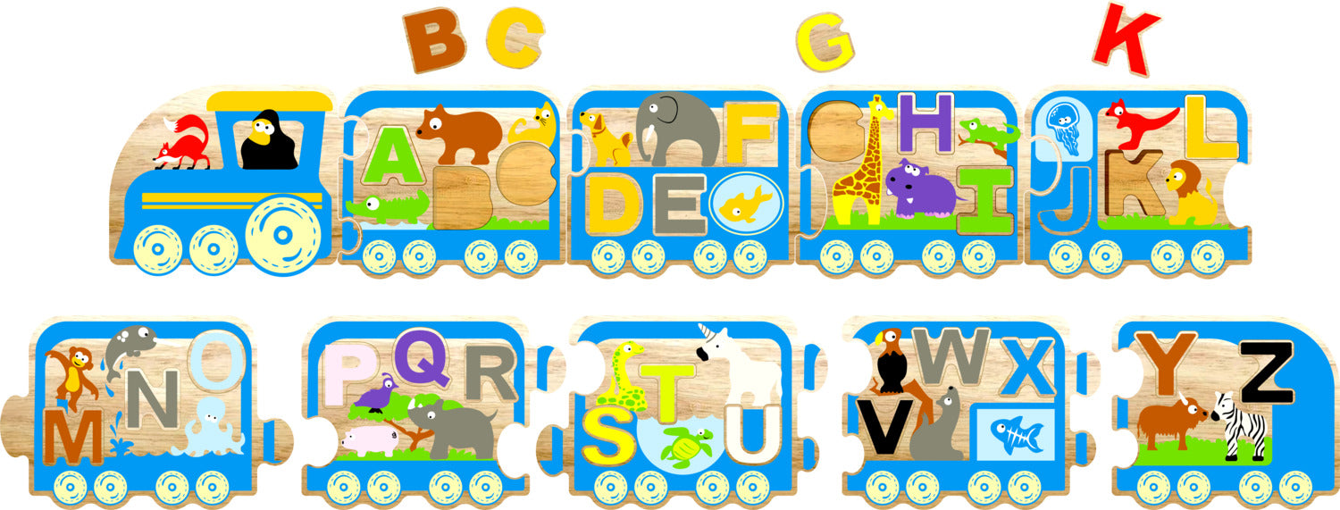 Animal Parade Alphabet Train