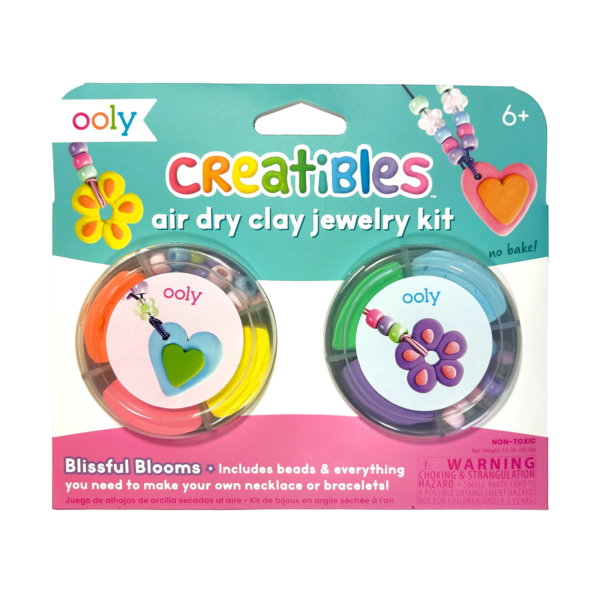 Air Dry Clay Jewelry Kit - Blissful Blooms
