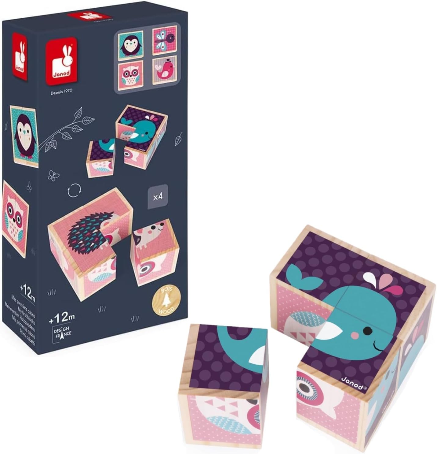 My First Wooden Blocks - Baby Animals