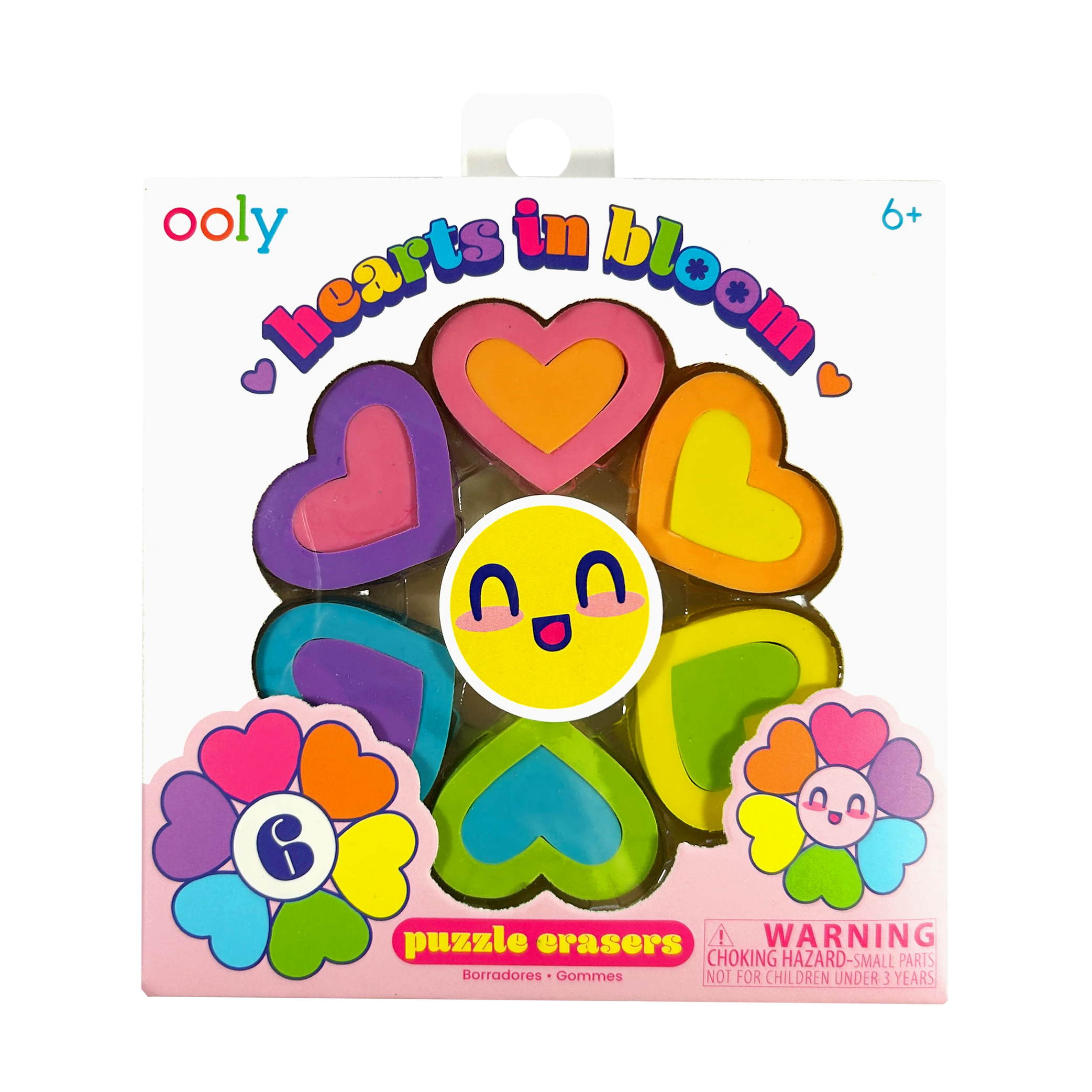 Hearts in Bloom Puzzle Erasers