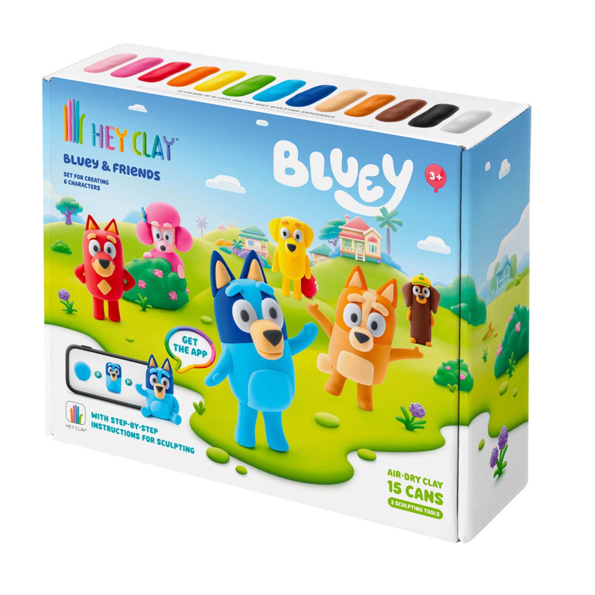 Hey Clay Dog Bluey and Friends