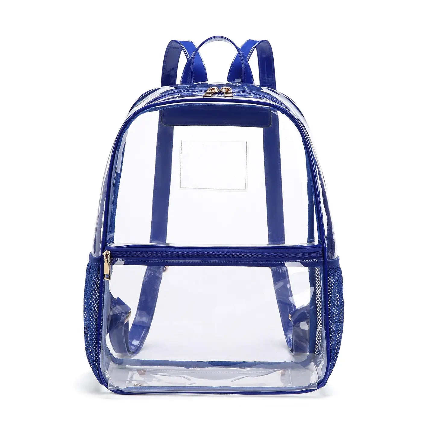 Bailey Clear Mesh Pocket Backpack - Blue