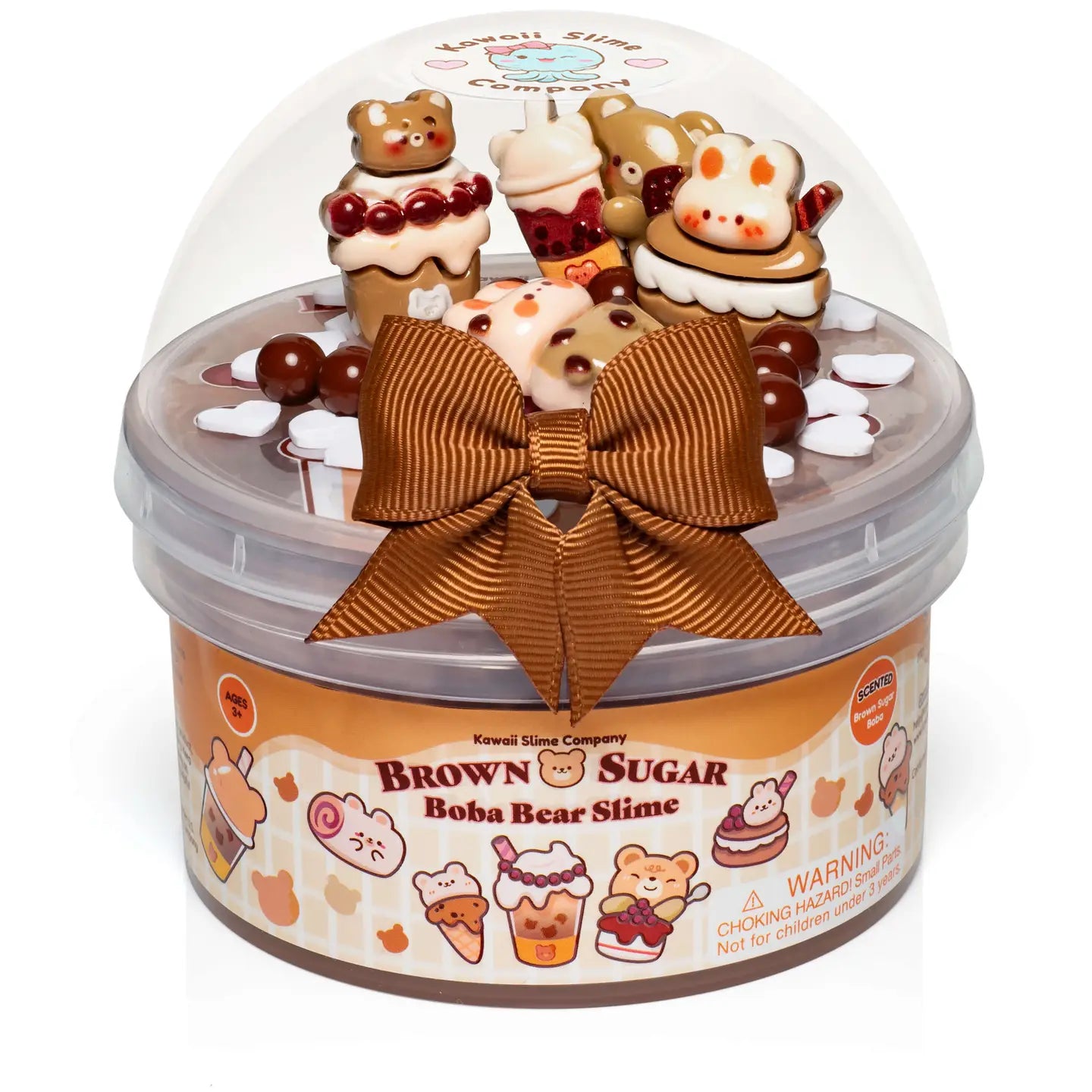 Brown Sugar Boba Bear Slime
