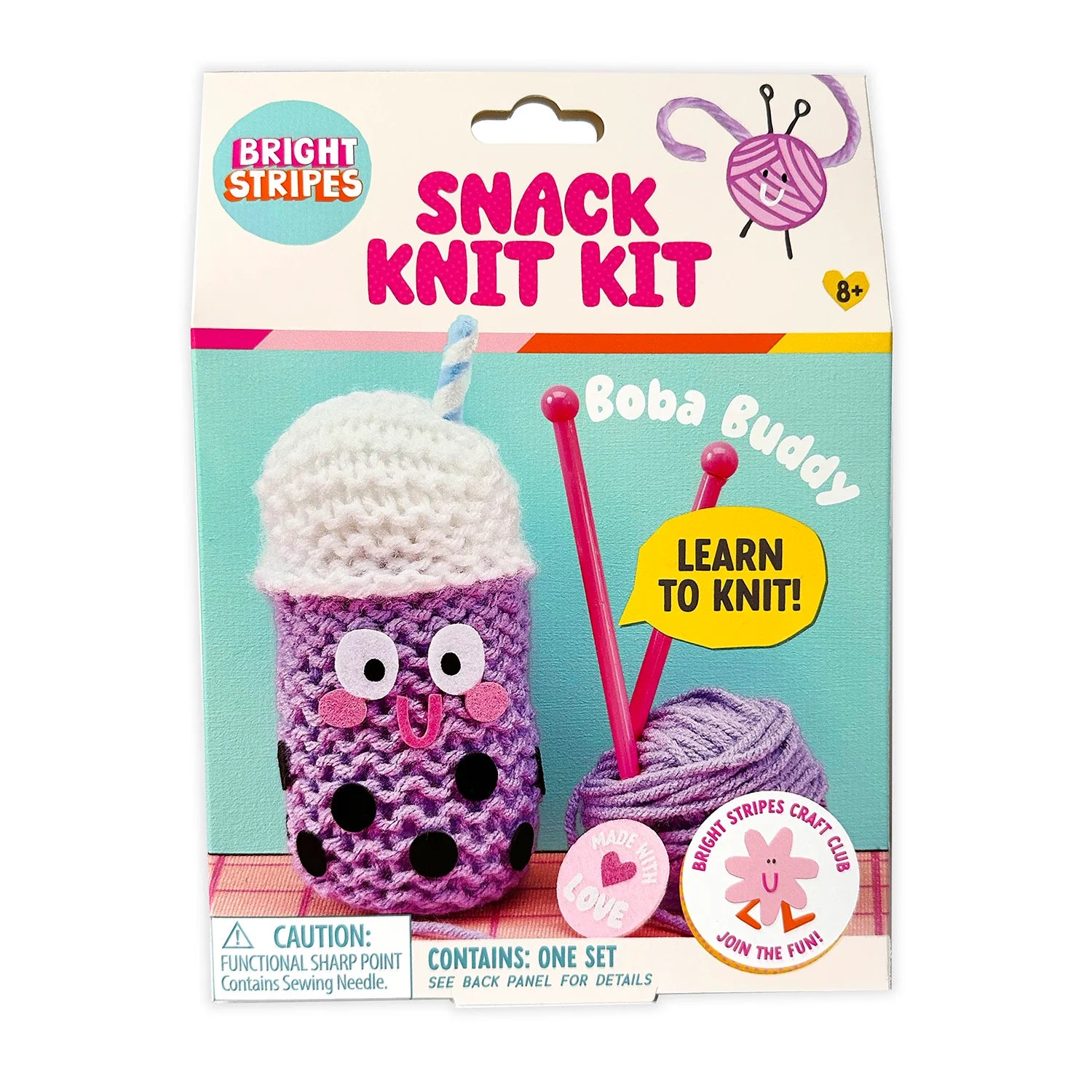 Snack Knit Kit- Boba Buddy