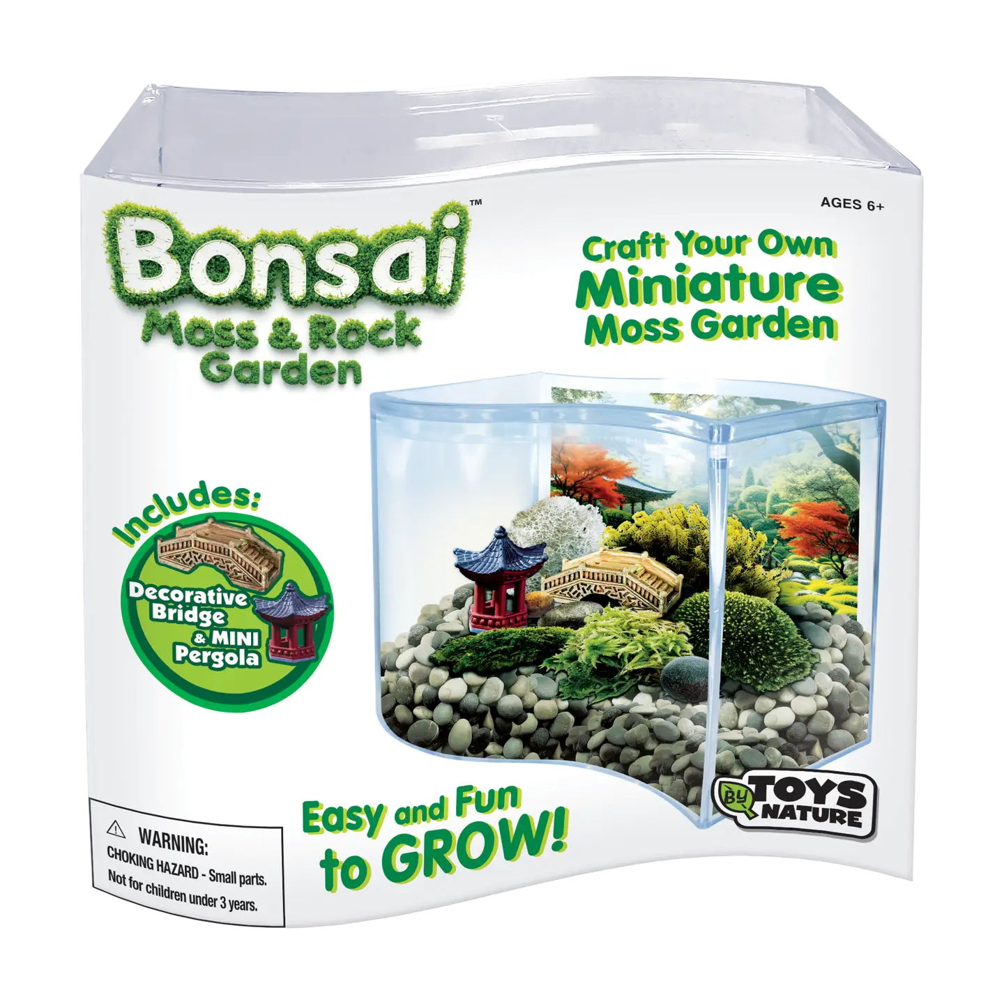 Bonsai Moss & Rock Garden Wave Terrarium