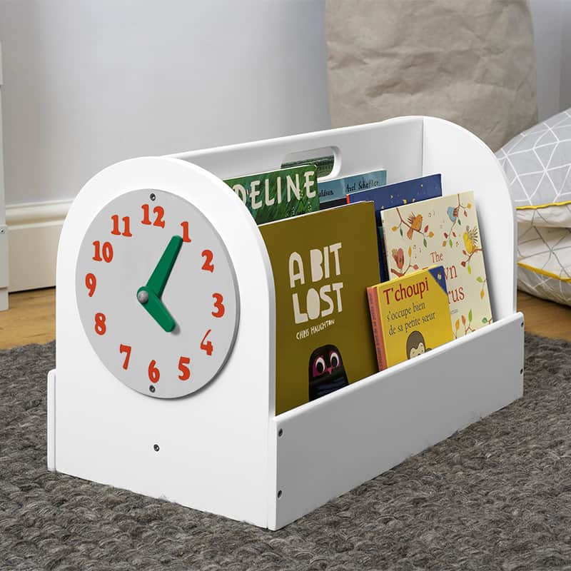 Tidy Box - White with Clock