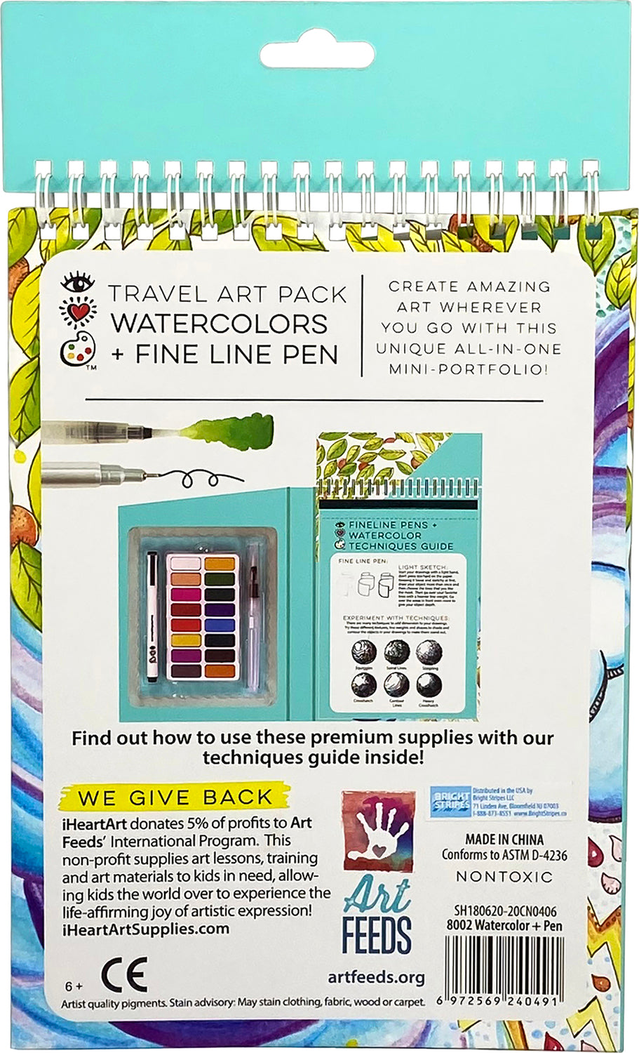 Travel Art Pack Watercolors + Pen