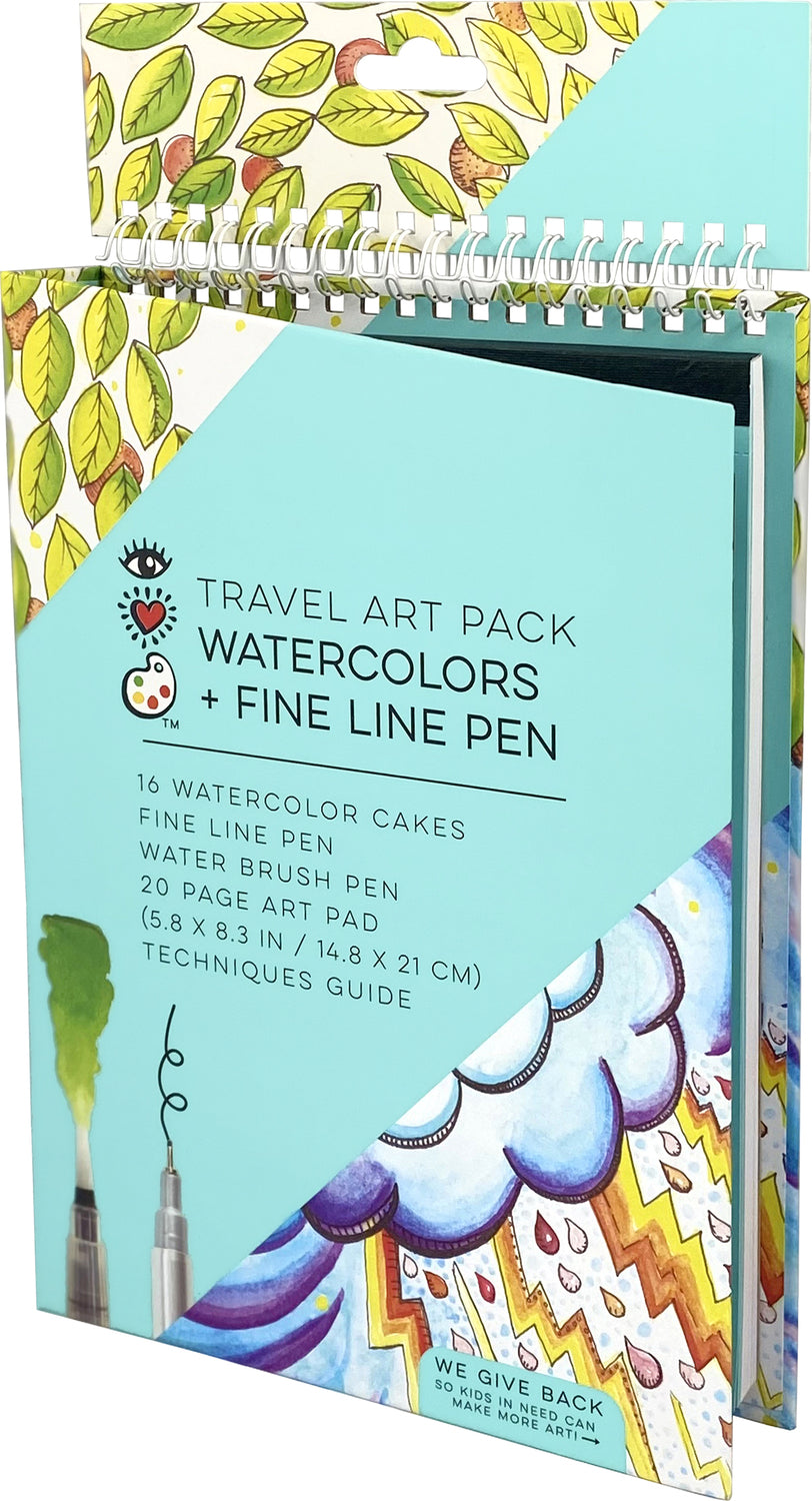 Travel Art Pack Watercolors + Pen