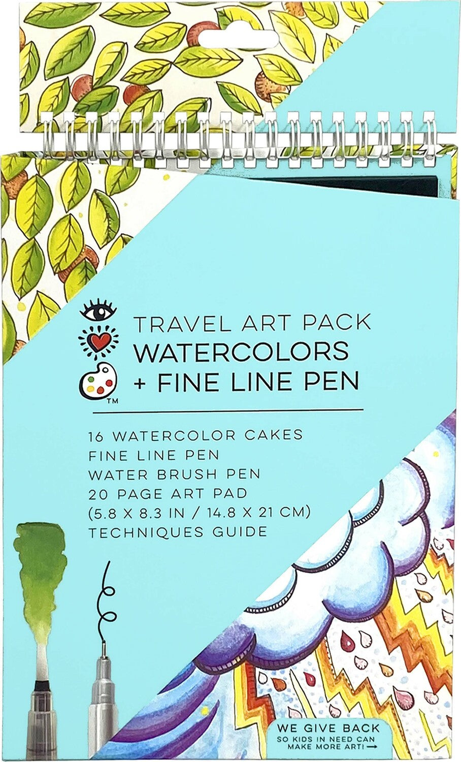 Travel Art Pack Watercolors + Pen