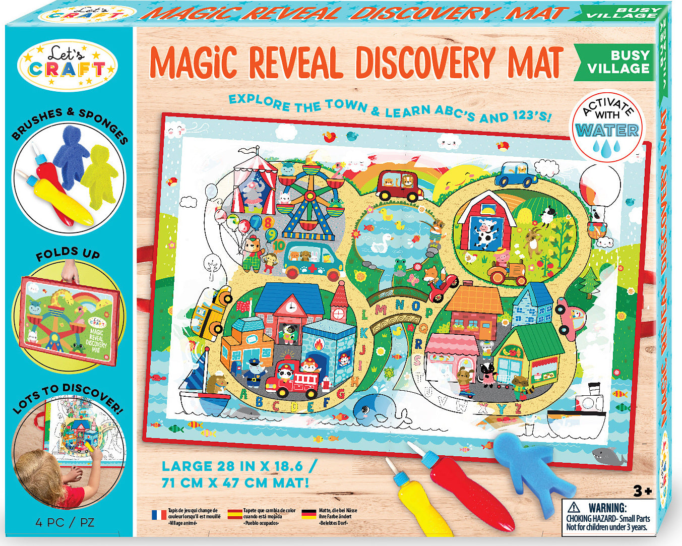 Magic Reveal Pad Mat- Happy Town