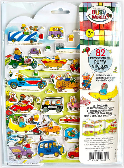 Richard Scarry's Busy World Puffy Stickers Play Set