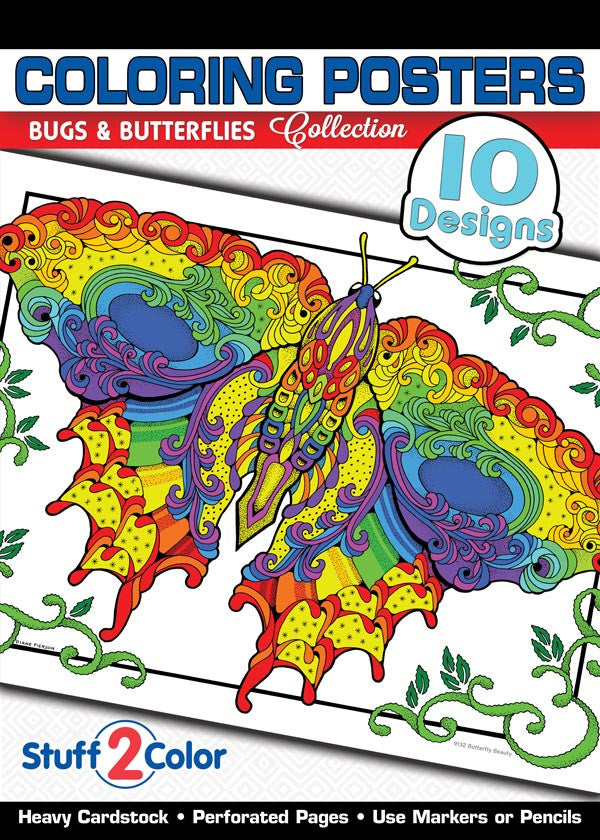 Bugs & Butterflies Coloring Book